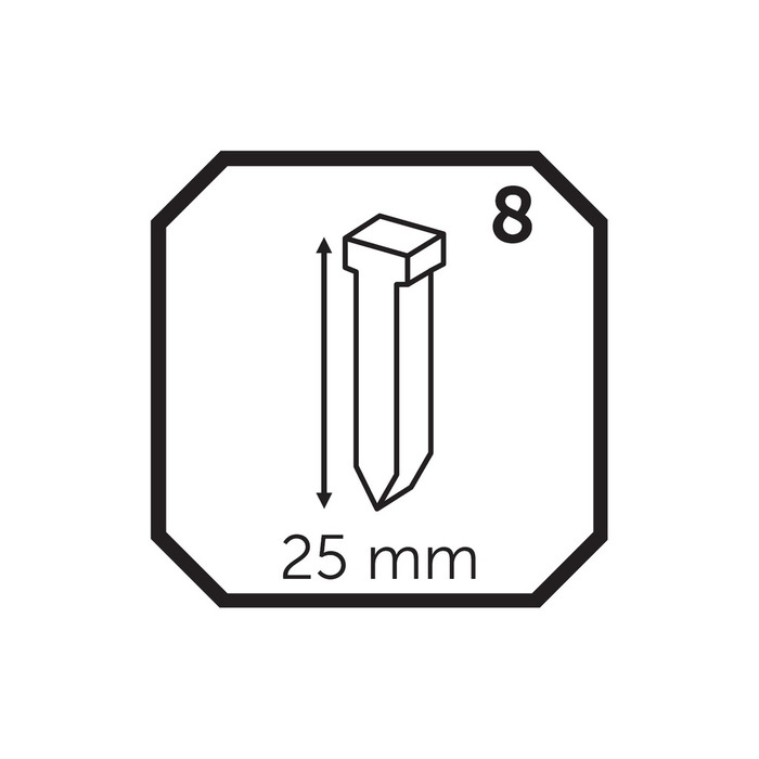 Stifter til sømpistol 25 mm 5000 stk.